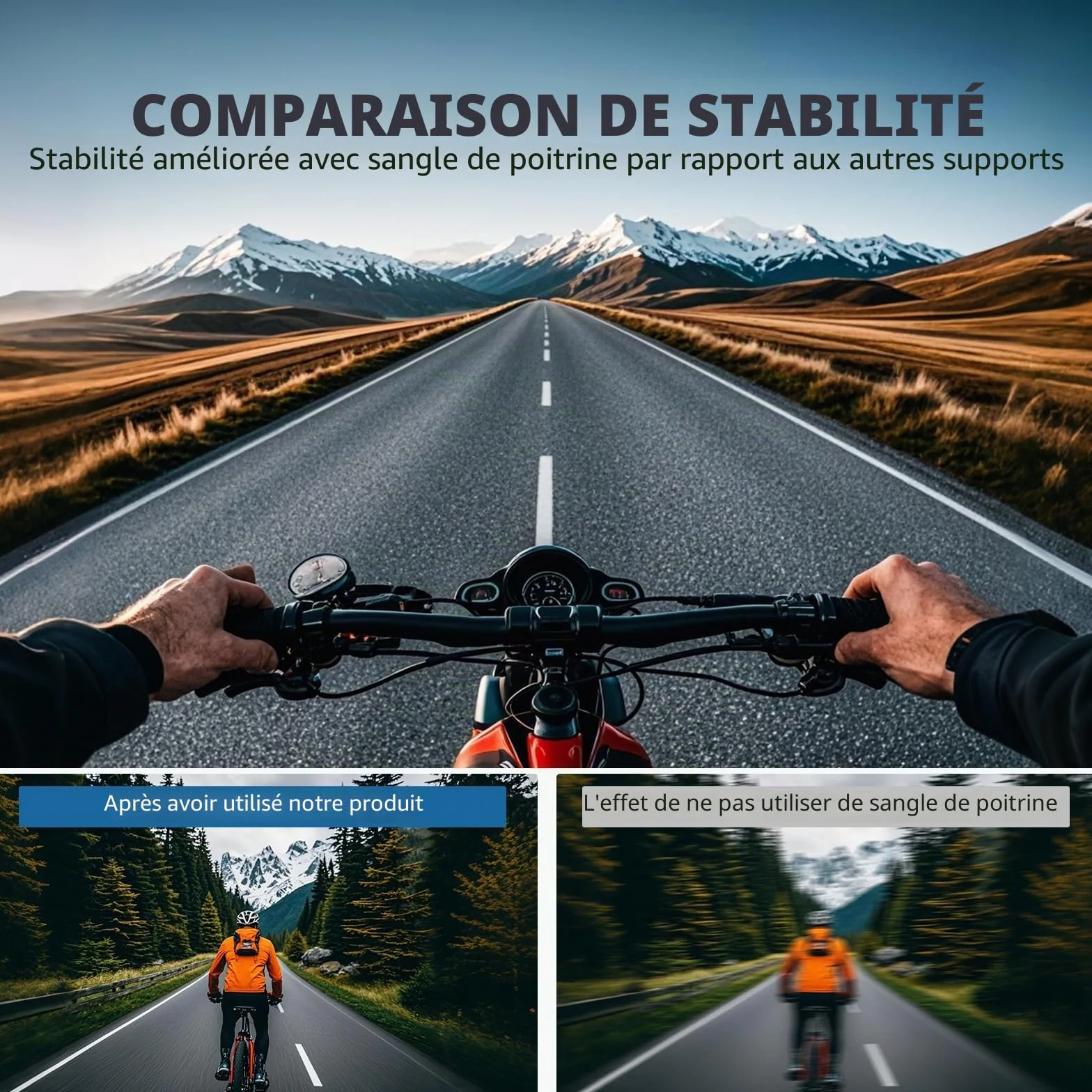 BRDRC POV Support de poitrine et tête pour iPhone, GoPro, DJI Osmo Pocket 3, Insta360 X5/4/3, Samsung Vlog Body Harness Strap Holder Kit