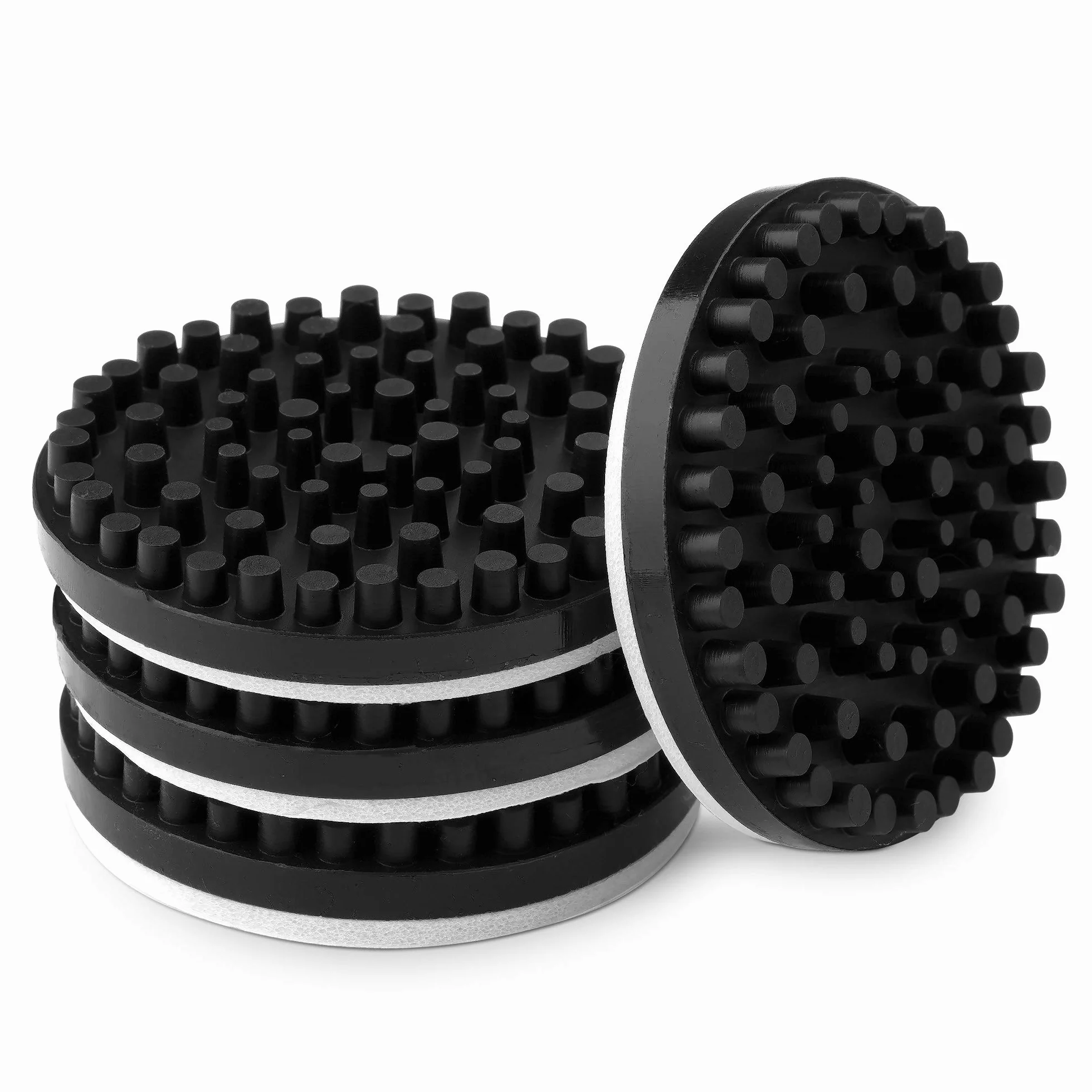 kwmobile Absorbeur de chocs platine vinyle - Lot 4x pied isolant anti-vibration en silicone pour équipement audio - Tourne-disques haut-parleurs