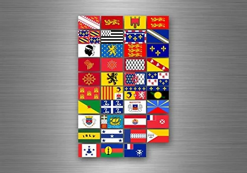 Akachafactory Planche Autocollant Sticker Etiquette Drapeaux France