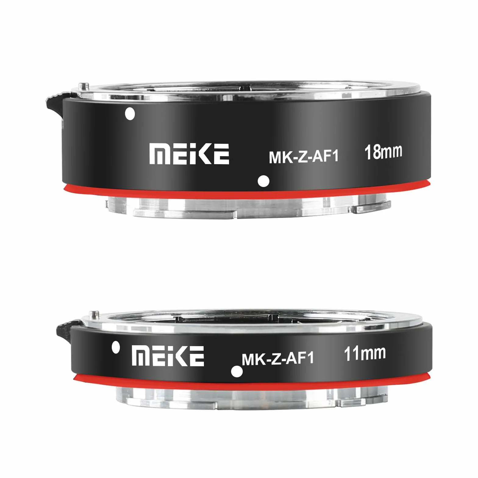 Meike MK-Z-AF1 Ensemble de Tubes d'extension Macro à Mise au Point Automatique en métal (11 mm + 18 mm) Compatible avec Nikon Z5 Z6 Z6II Z7 Z7II Z50