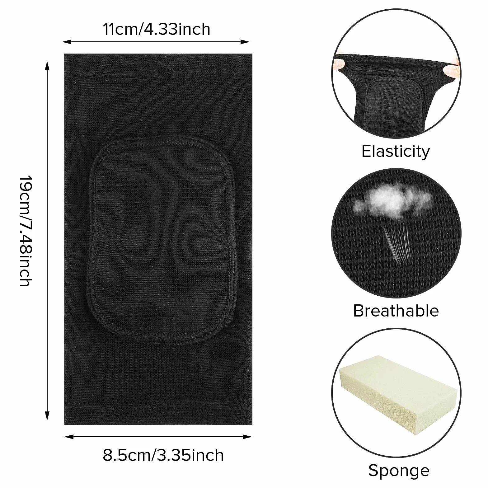 Sibba Compression Coudières Support D'Épaule Fitness Genouillères Volleyball Basketball Respirantes Enfants Hommes Femmes