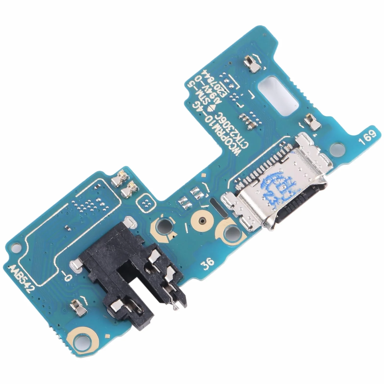 Remplacement générique Compatible avec REALME 10 4G RMX3630 Circuit PCB Module Carte Port USB Type C CONNECTEUR Jack DE Charge Charge + Microphone DC APPELS Carte Sync DONNÉES + in Casque Jack