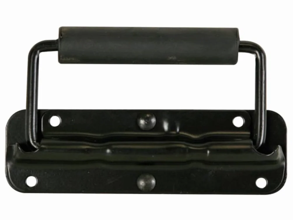 HQ-Power Poignée, pour enceinte, 140 x 40 mm, avec ressort, en métal, noir