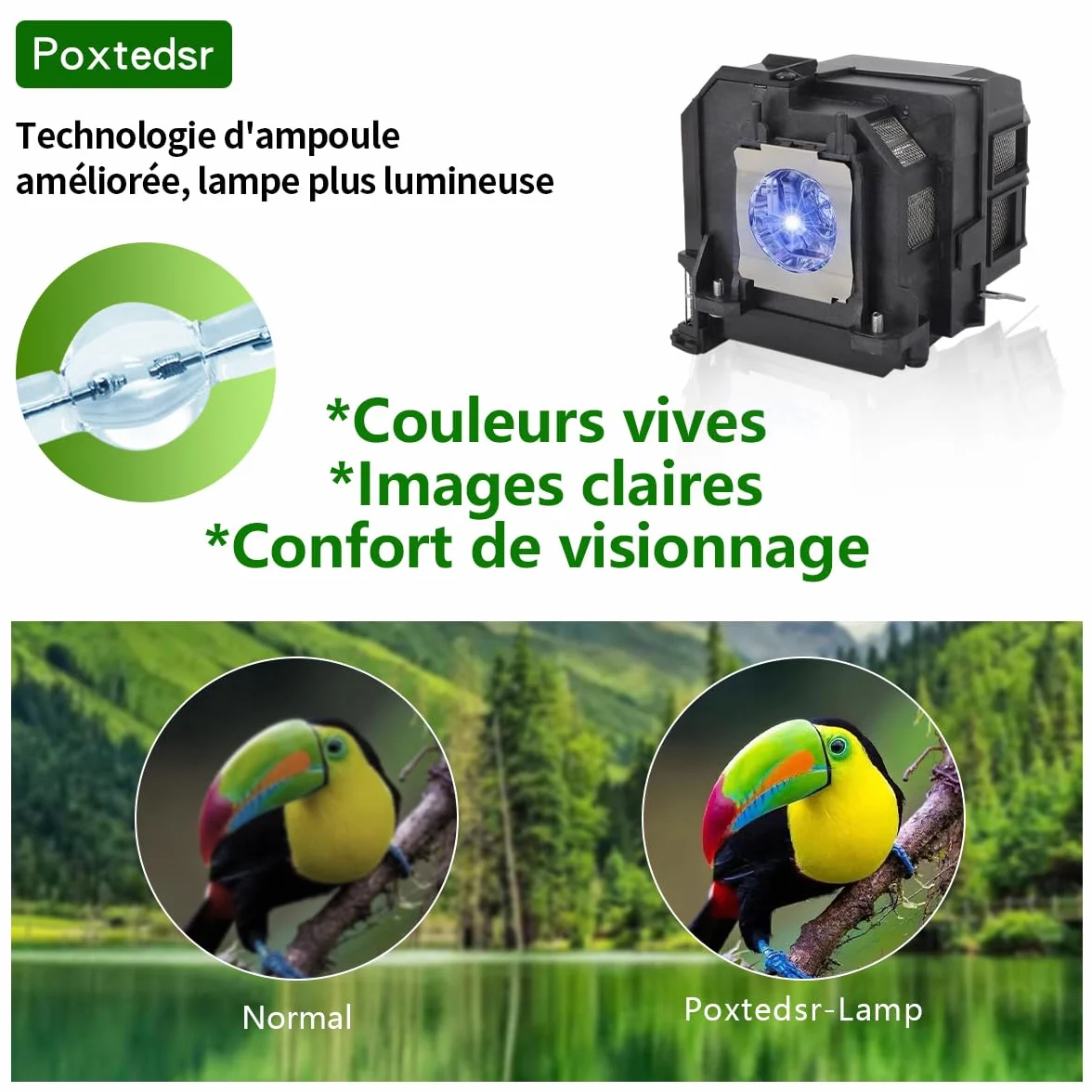 EL PLP90 Lampe de remplacement pour projecteur compatible avec Epson V13H010L90 EB-670 EB-675W EB-675Wi PowerLite 675W EB670 EB675W EB675Wi 675W avec boîtier
