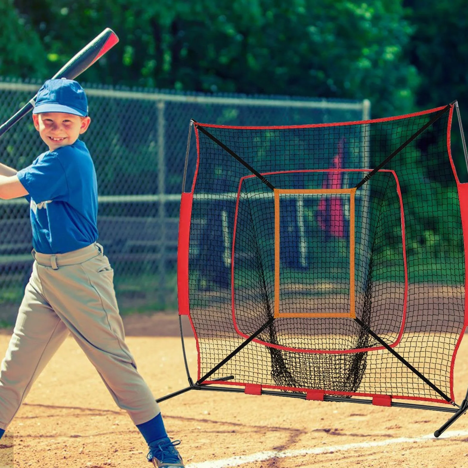 Strike Zone Cible de lancer Baseball, Filet réglable d'entraînement