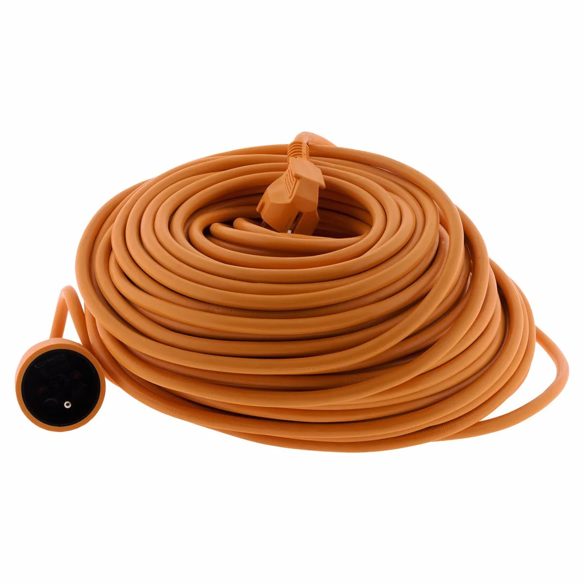 Zenitech Prolongateur Jardin 16A HO5VV-F 3G1,5mm² 2P+Terre 50m Orange