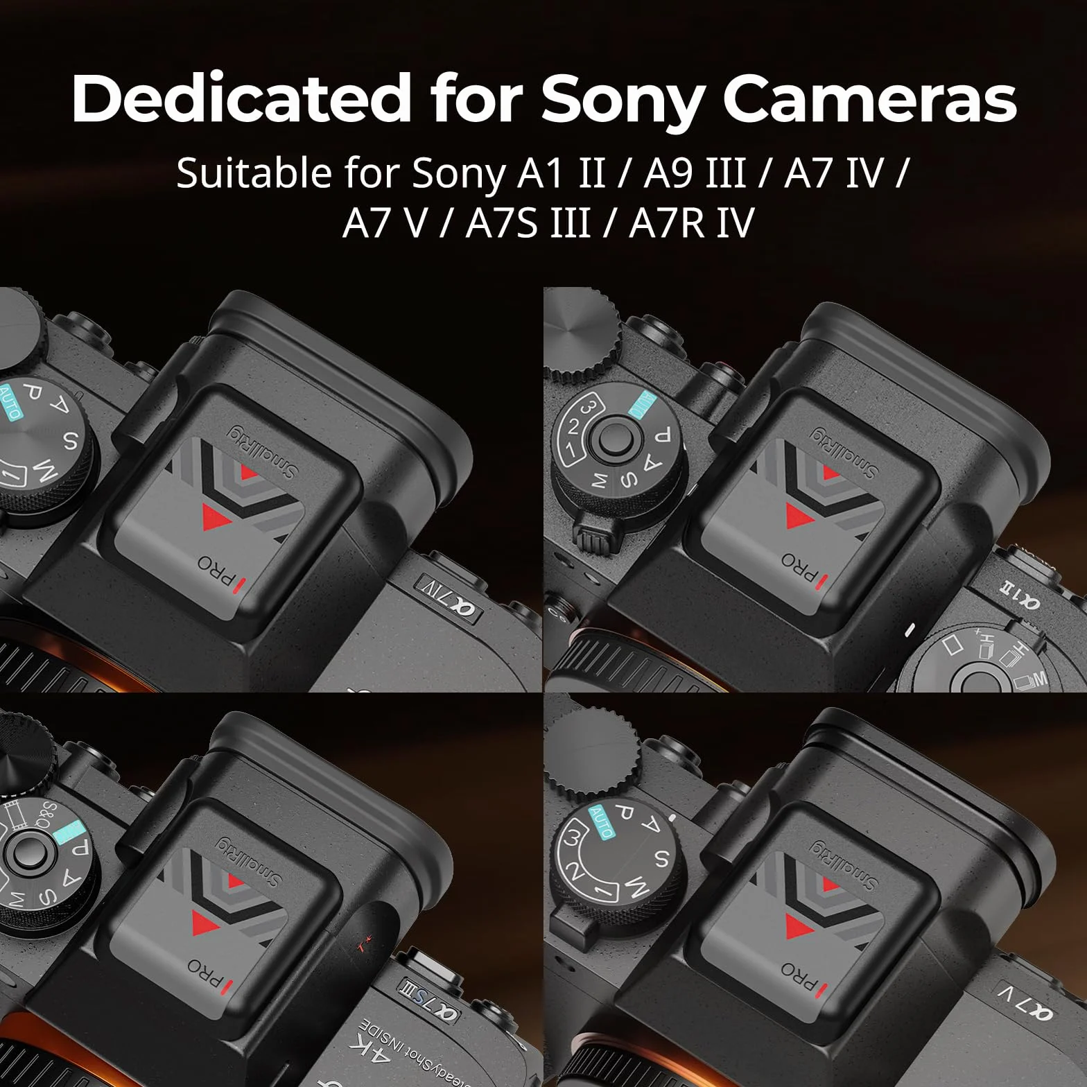 SMALLRIG Lot de 2 Protections pour Griffe Flash, Capuchons de Protection pour Sony A1 / A1 II / A9 III / A7 IV / A7 V / A7R V / A7S III / A7R IV, noir - 5494