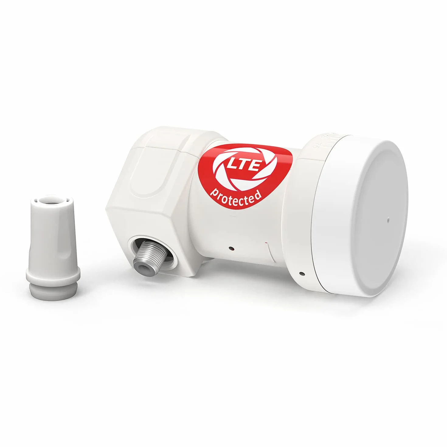 DUR-line +Ultra Single LNB - 1 Participant Blanc - avec Filtre LTE [ Test TRÈS Bien *] 1-Fois, numérique avec Protection Contre Les intempéries, Full HD, 4K,Qualité Premium