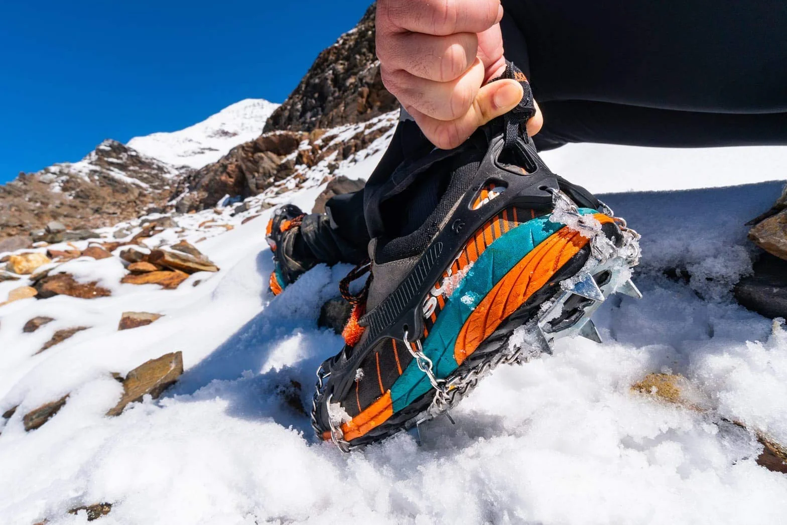 Nortec Crampons ALP 2.0 Micro Crampons Légers pour Chaussures Winter Trekking Glace Neige
