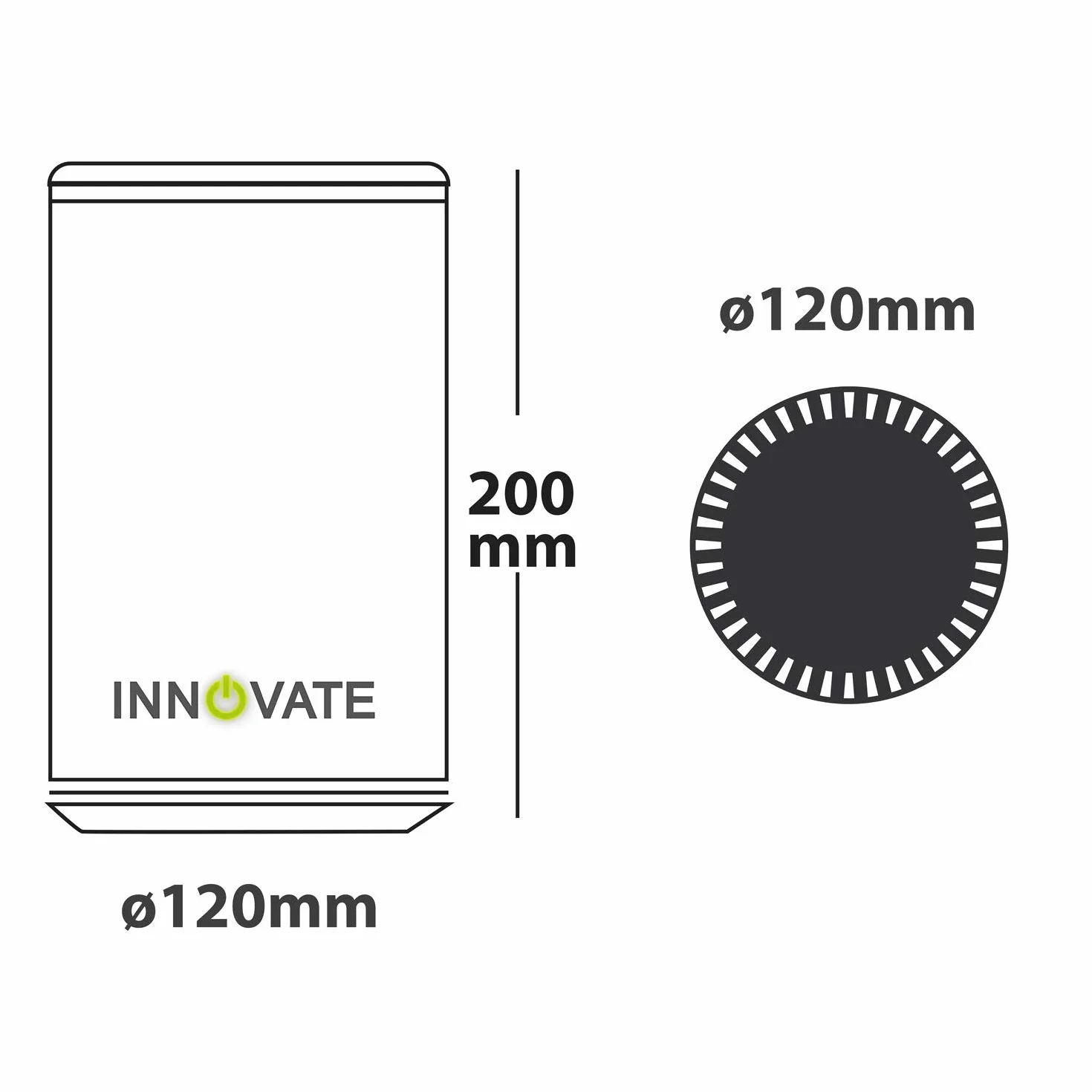 INNOVATE - Boîte de désinfection ozone, stérilisateur, désinfectant pour téléphone portable, clés, smartphone, bijoux, lunettes, etc., éclairage LED, câble USB, port USB