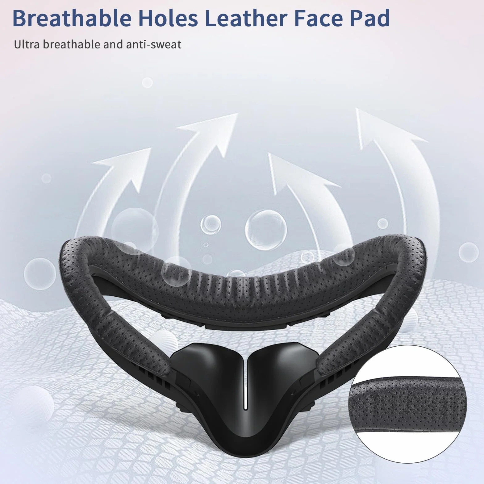 Coussin facial VR Oculus Quest 2 interface couverture rechange Meta Quest 2 cuir trous respirants