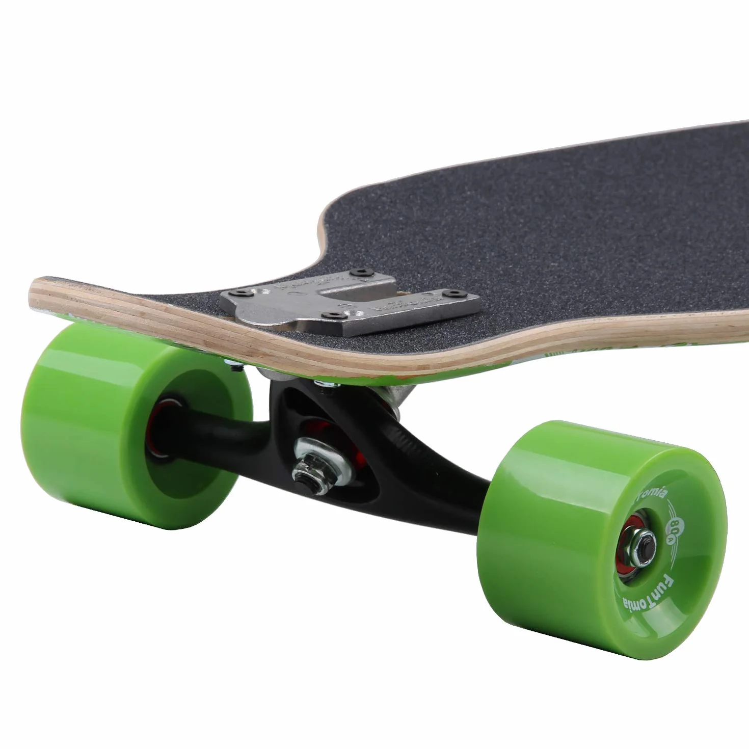 FunTomia Longboard Drop Through Cruiser Skateboard complet roulement à billes Mach1 High Speed T-Tool roues LED