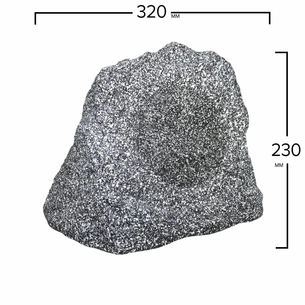 Artsound Outsiders Rock S Haut-parleurs multimédia Design "Rocher" 130W Etanche Gris