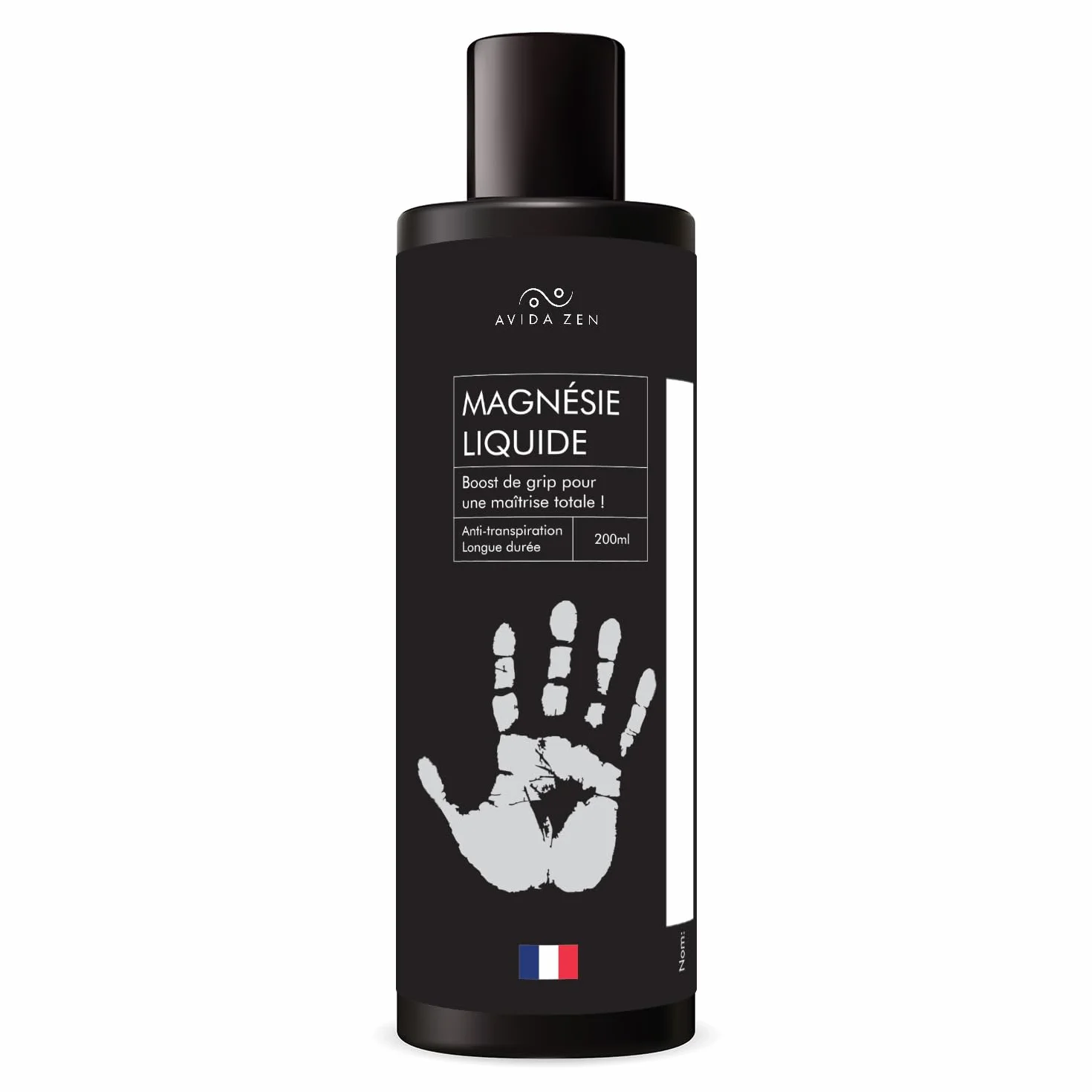 AVIDA ZEN Magnésie Liquide 200ml – Liquid Chalk pour Escalade, Padel, Gymnastique, Crossfit, Musculation, Tennis