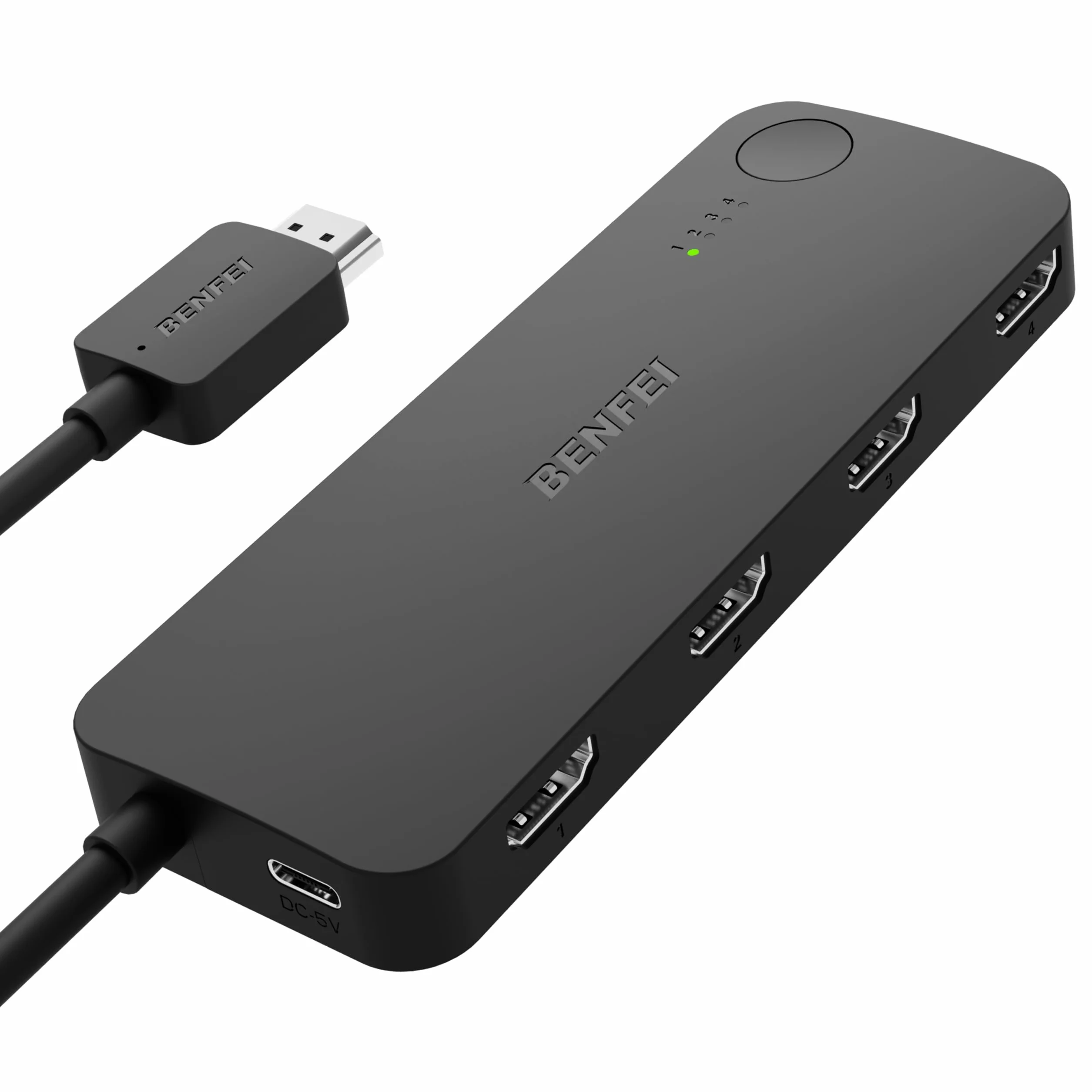 BENFEI Commutateur HDMI 4 Ports 4K@60Hz 2K@144Hz HDCP 2.3