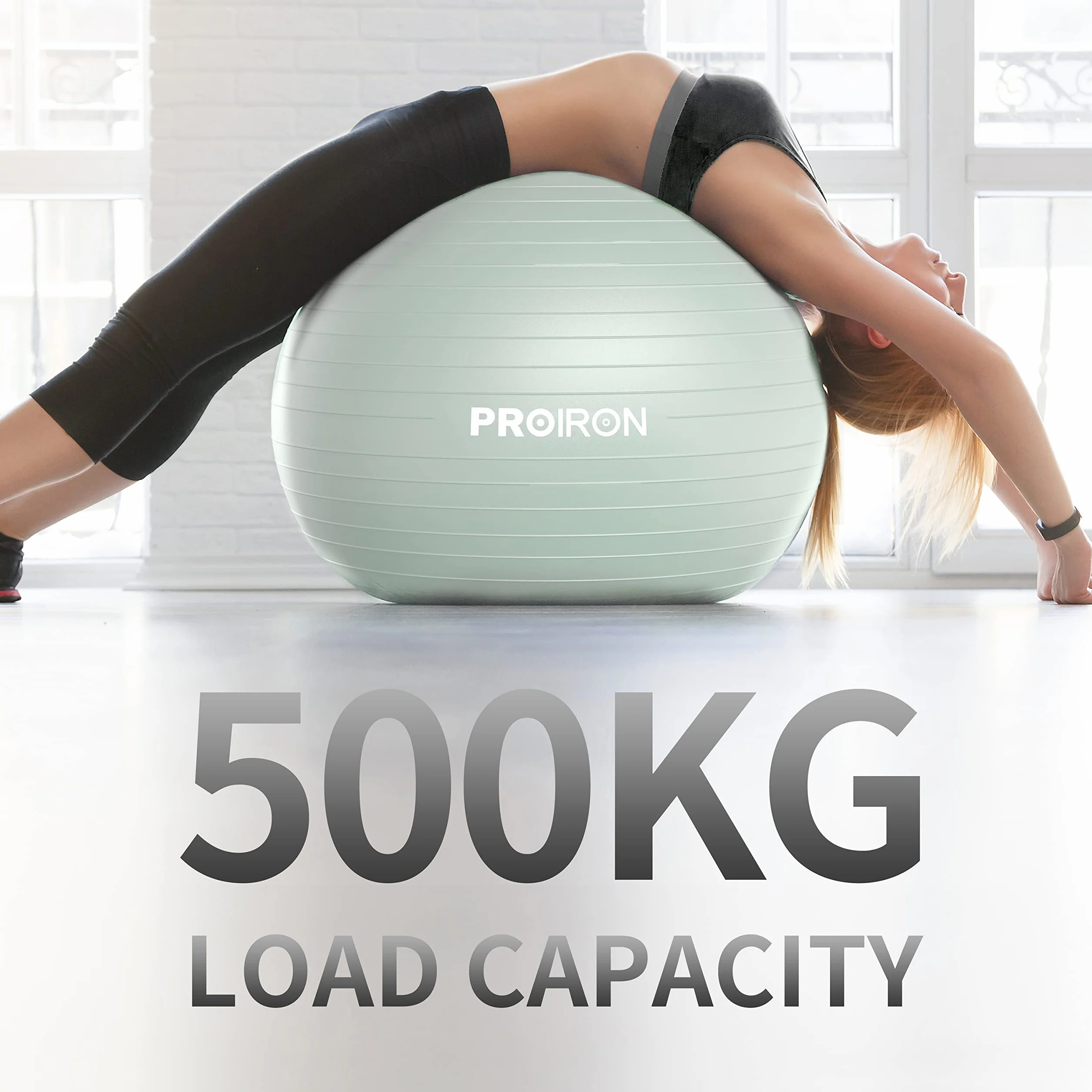 PROIRON Ballon de Fitness Swiss Ball 55CM 65CM 75CM Anti-éclatement Anti-dérapant avec Pompe