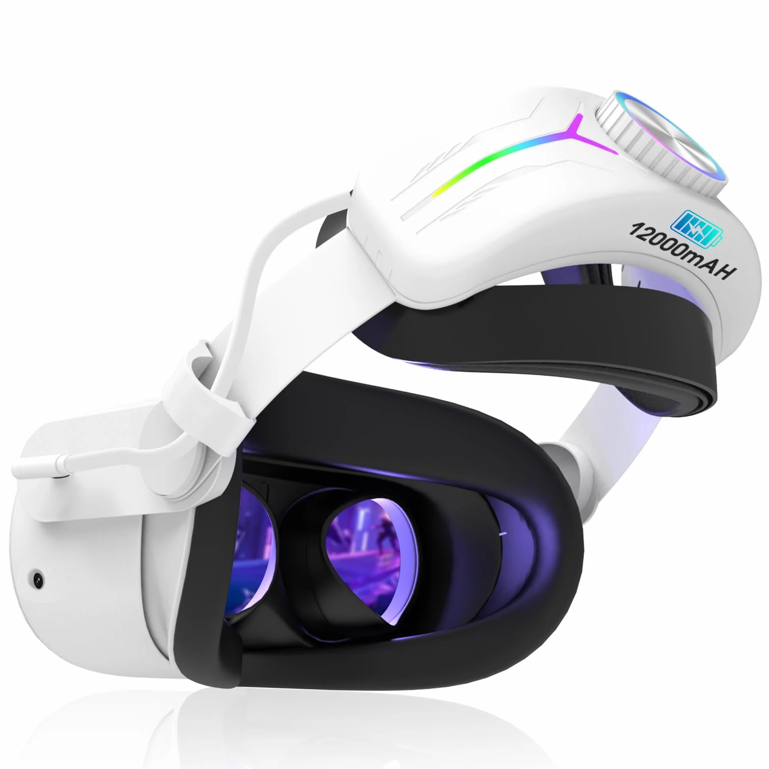 Eyglo Sangle Elite Quest 3S/3 avec Batterie 12000mAh, Amélioration Confort Support VR Accessoires