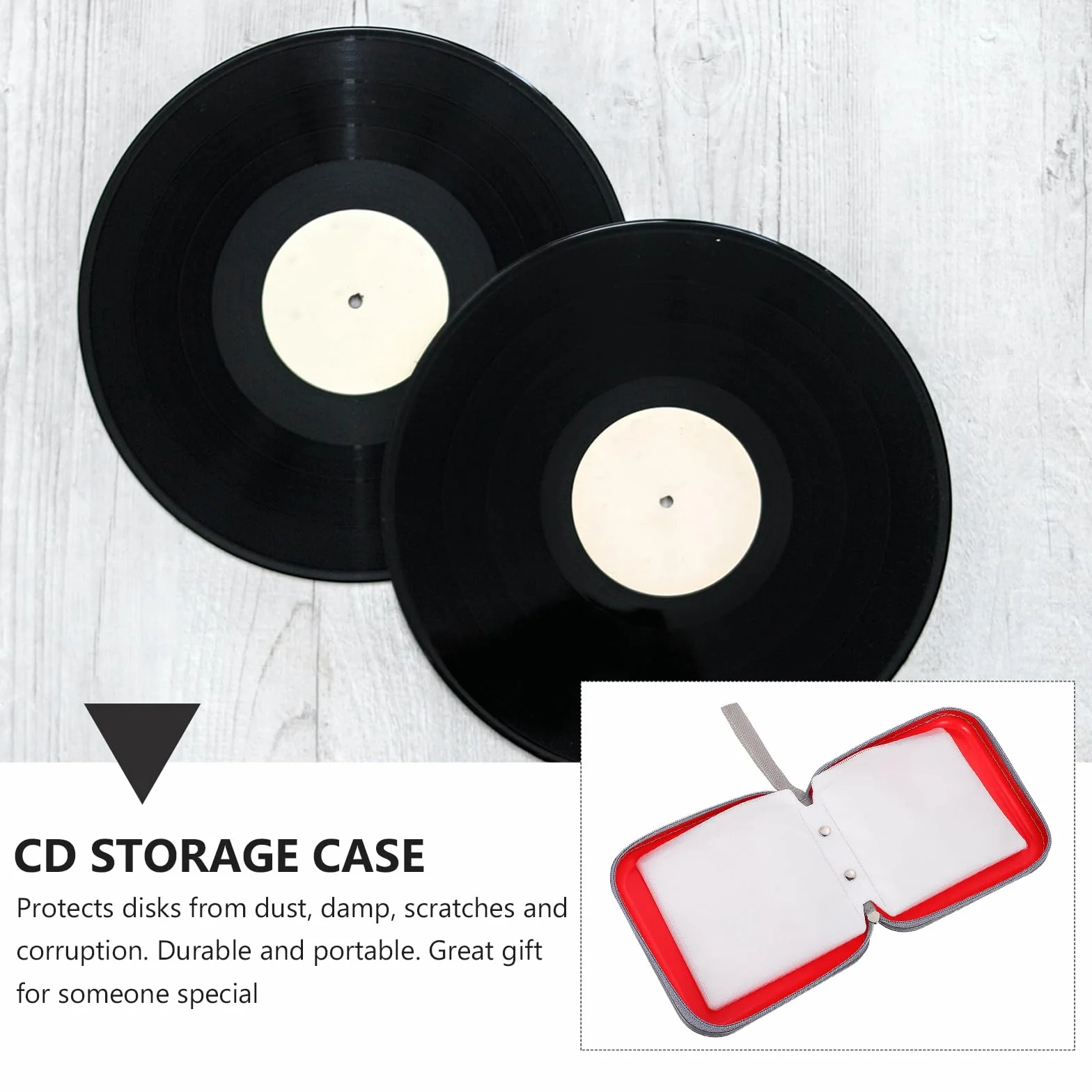 SUPVOX 40 De CD Organisateur De Support De DVD Pochette DVD Portefeuille Étui CD DVD Cas Vcd Livret D'album Porte-Disque Portable Éva - Pochette CD Auto Plastique Boîte De Support