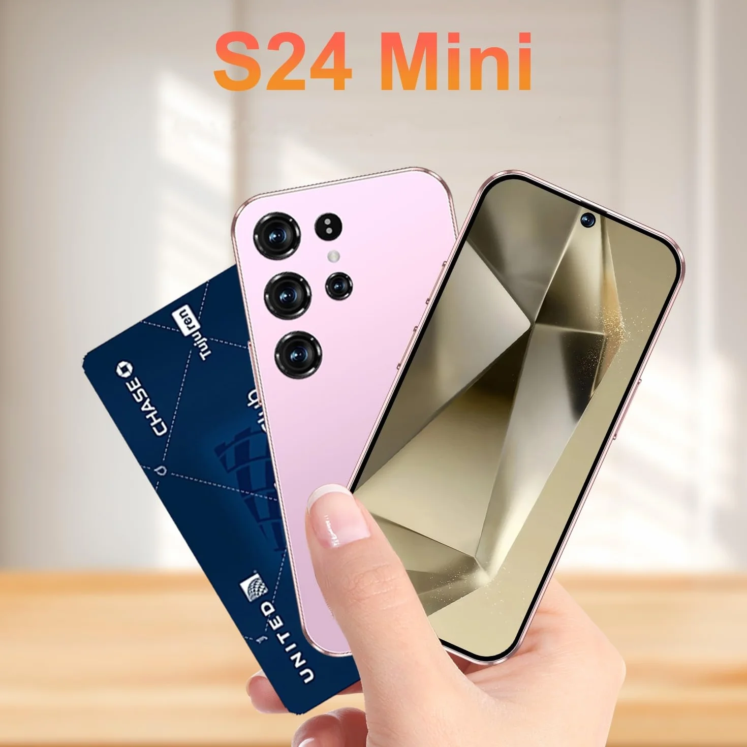 Mini smartphone pour enfants 4,0 pouces écran HD 3 Go RAM 32 Go ROM 4G Dual SIM Android 10.0 WiFi Bluetooth FM GPS X24mini Rose
