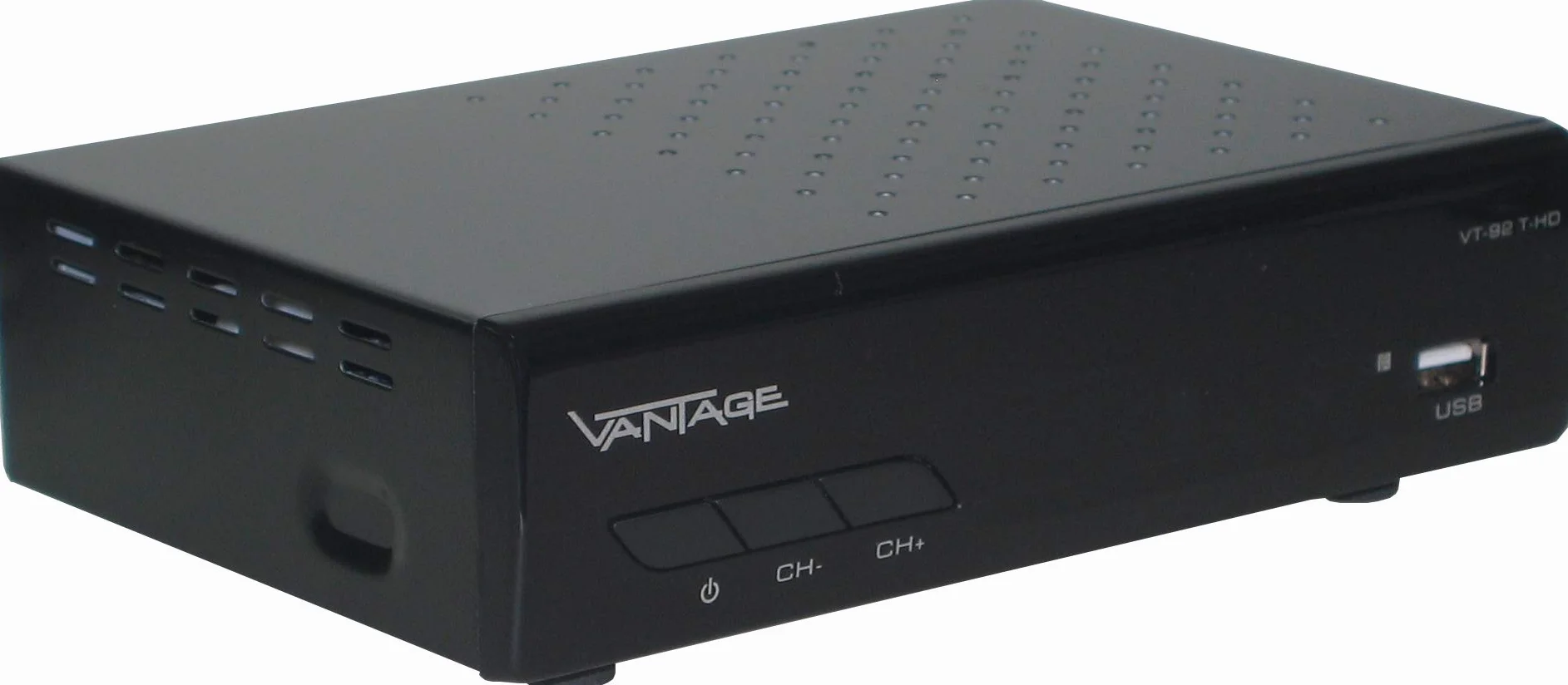 Vantage VT92 T-HD Récepteur DVB T2 HEVC USB HDMI Péritel Mediaplayer Noir