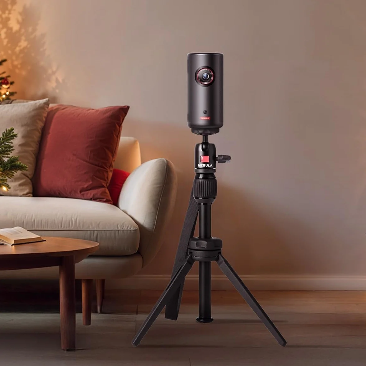Nebula Capsule Trépied Réglable Projecteur, Alliage d'Aluminium avec Rotule pour Pico Projecteur