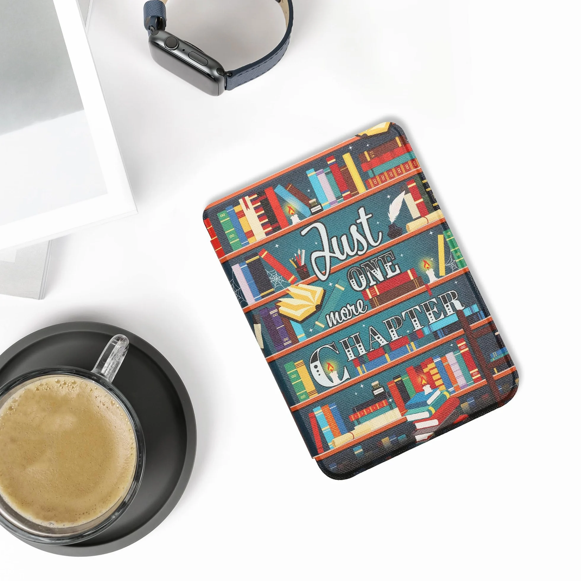 kwmobile Étui Compatible avec Kobo Clara BW/Colour Coque - Étui à Rabat magnétique Tablette eReader Similicuir - Multicolore