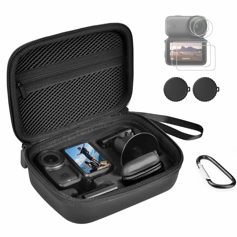 Étui EVA Durable avec Protecteur d'écran pour DJI Osmo Nano, Verre Trempé, Résistant aux Chocs