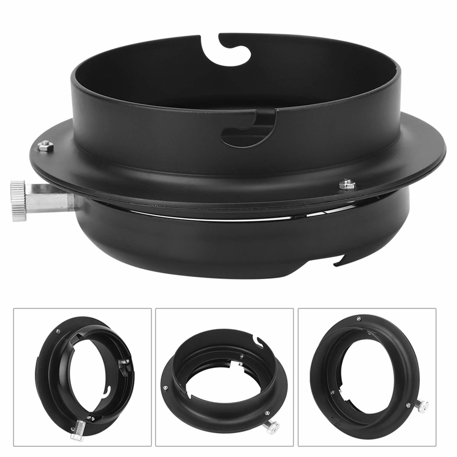 Convertisseur de Bague D'adaptation de Lumière de Photographie pour Monture Elinchrom vers pour Bowens Mount Flash Light Softbox Camera Lens Adapter Ring Alloy Accessoire