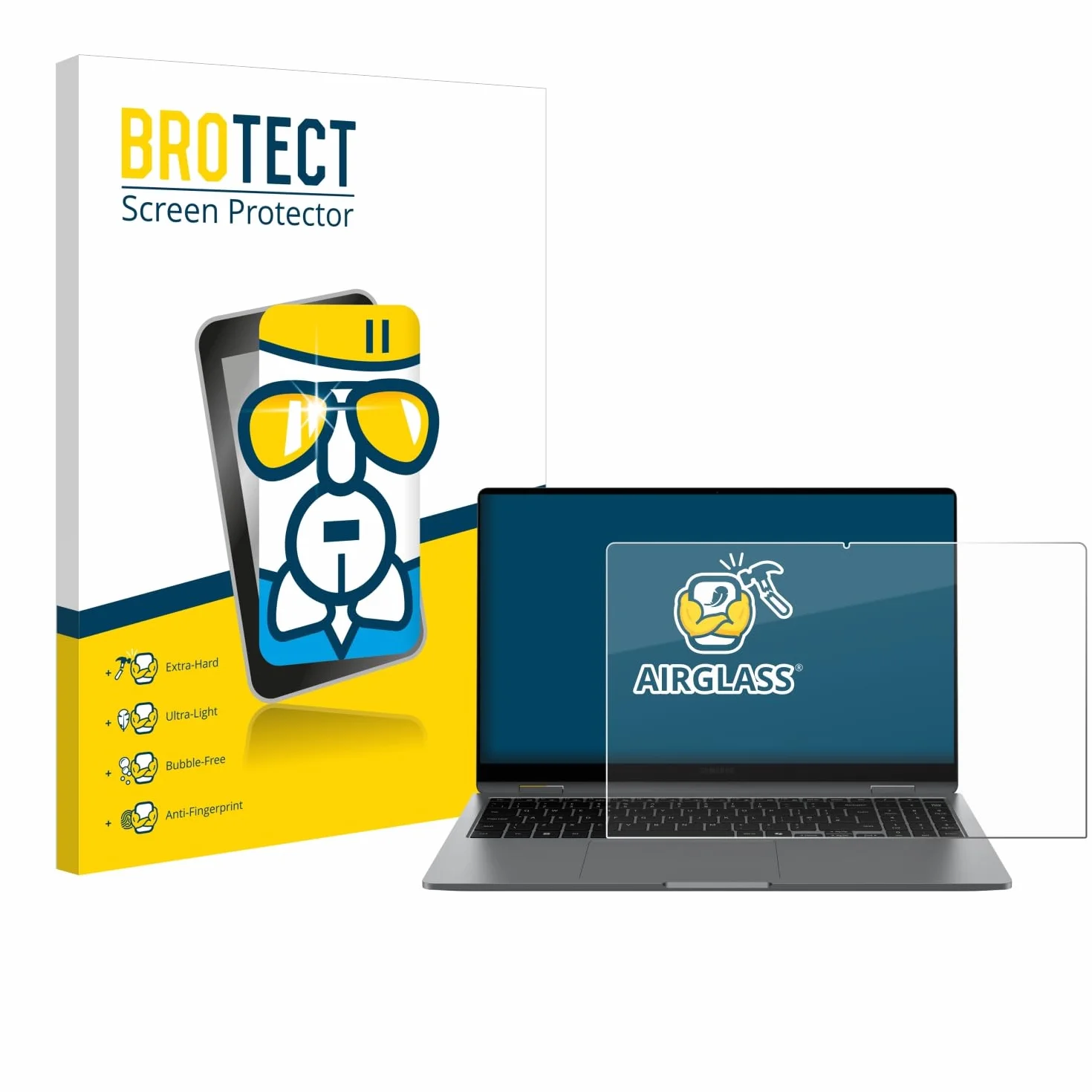 brotect Protection Écran Verre Samsung Galaxy Book5 360 15.6" Film Protecteur 9H Anti-Rayures Transparent