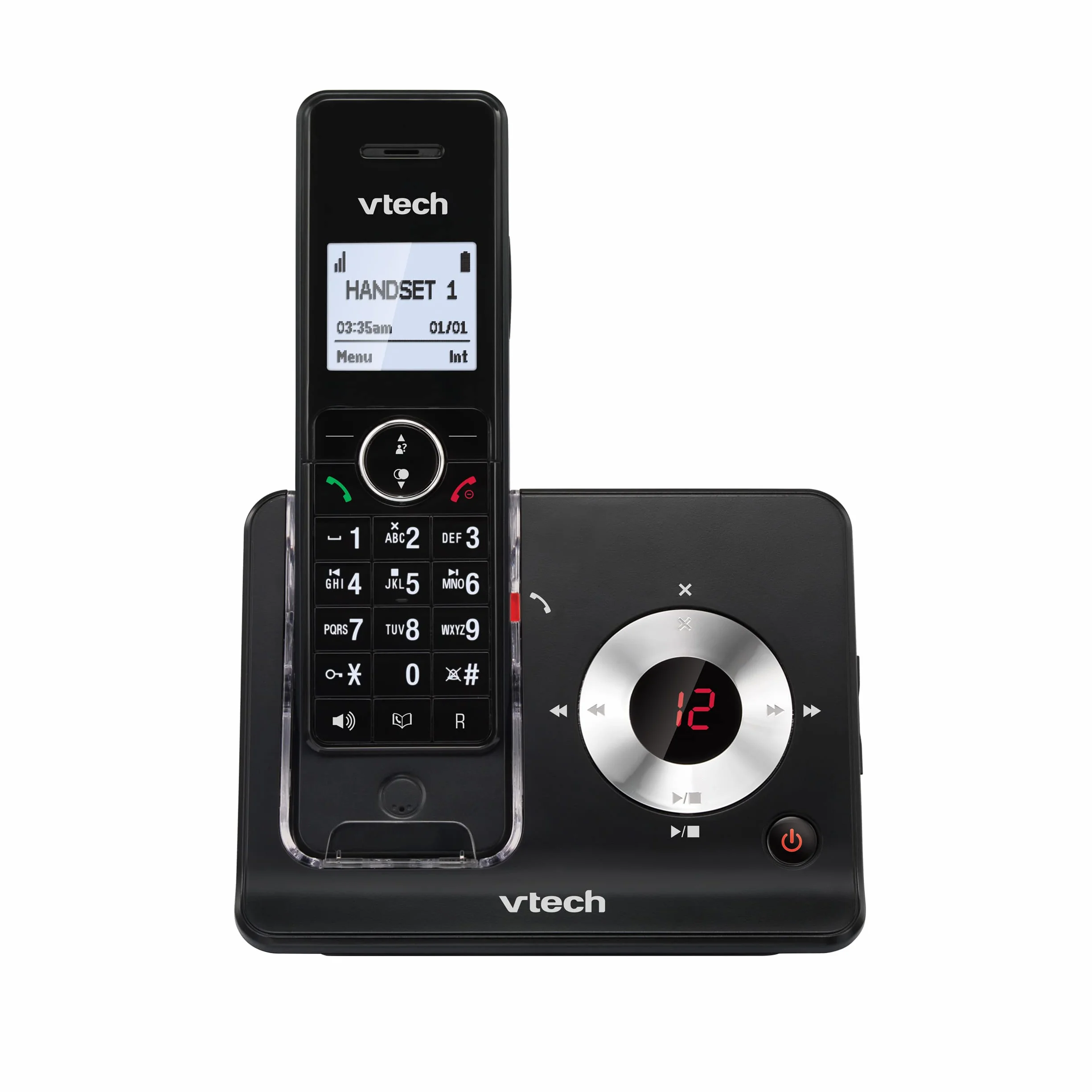 VTech MS3050 Téléphone Fixe sans Fil DECT avec Blocage d'appel, répondeur, Identification de l'appelant/Appel en Attente, amplificateur de Volume, Haut-Parleur Mains Libres, numérotation Rapide