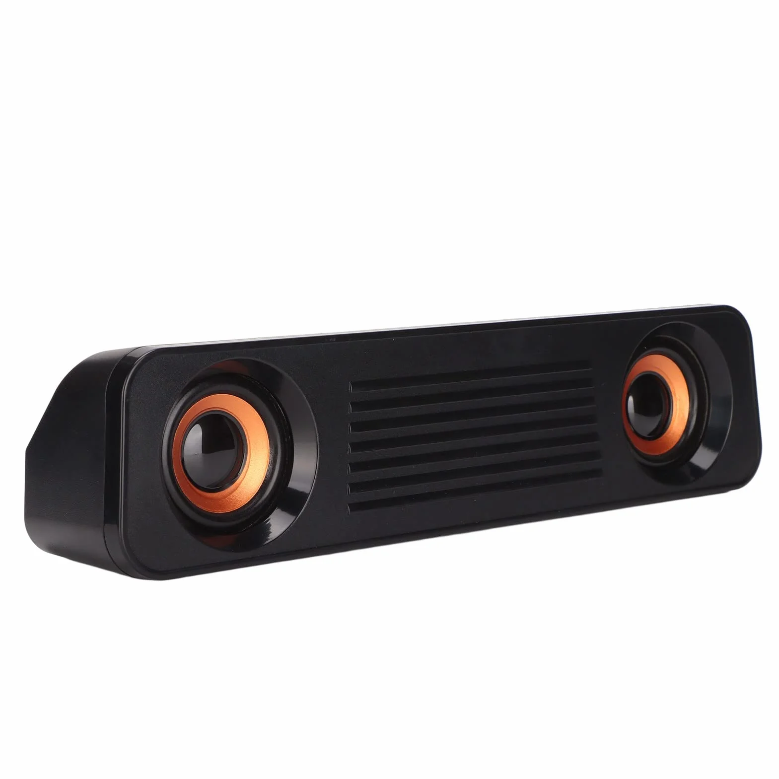 Barre de Son pour TV, Haut-Parleur Filaire Portable HiFi Stéréo Caisson de Basses, USB, Prise 3,5 mm