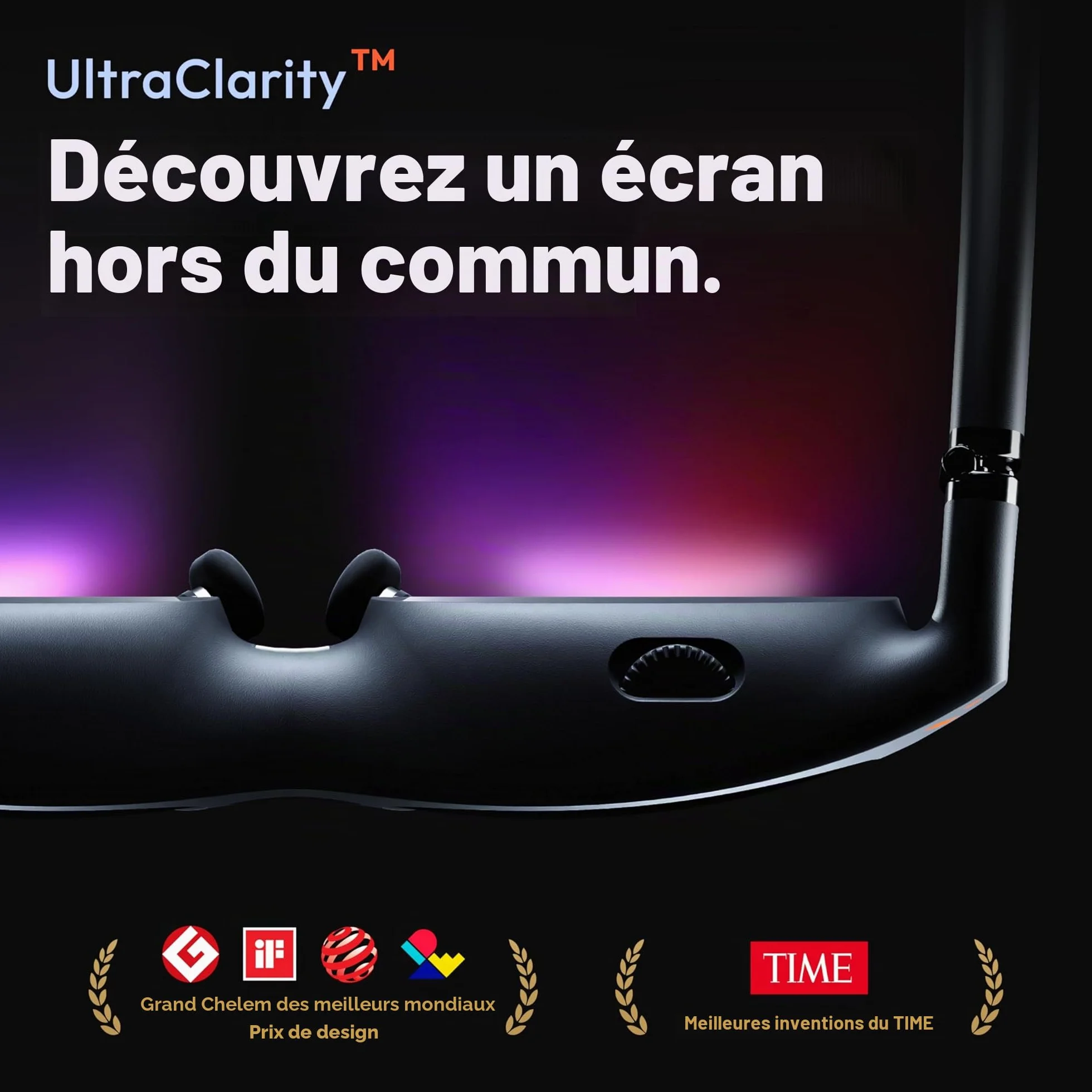 VITURE Lunettes XR/AR Pro, écran 135” 120Hz 1000 nits, Film électrochrome, Audio Harman, compatibles avec iPhone 17/16/15,Android, Mac,PC,Première expérience XR immersive jamais Vue pour la Switch 2