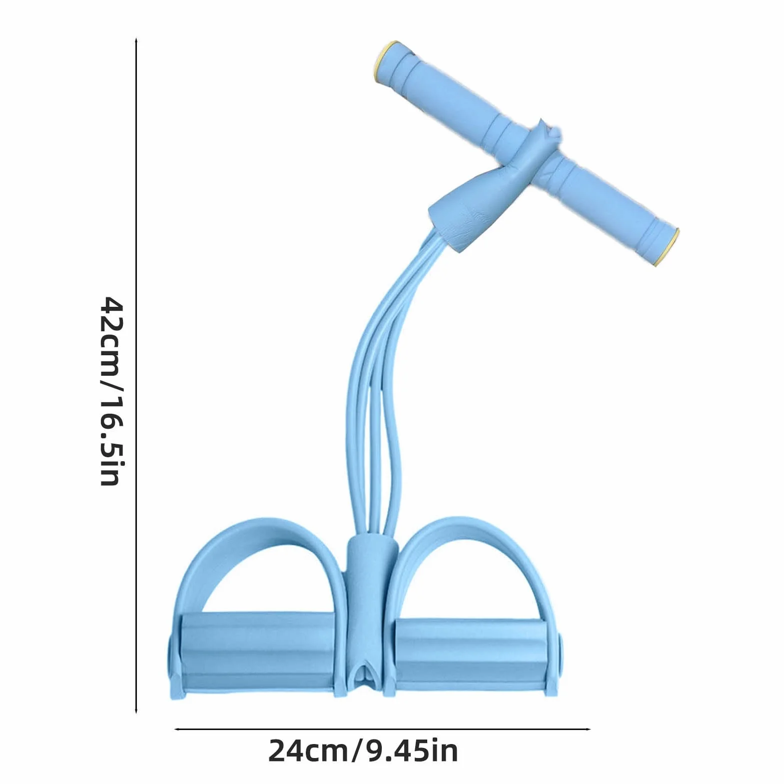 Bande de Résistance Musculation 6 Tubes avec Pédale – Élastique Sport Fitness pour Abdominaux