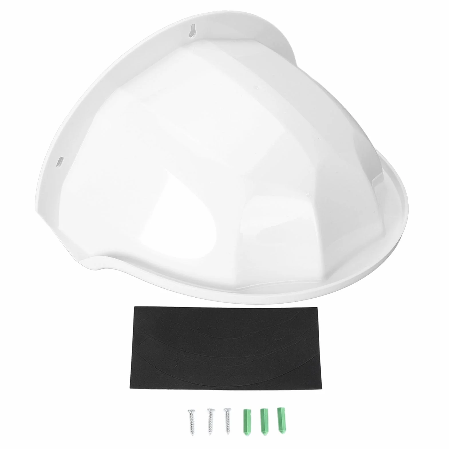 Couvercle de Pluie pour Caméra Extérieure de Surveillance - Toit de Protection Contre Les Conditions Météorologiques (Blanc)