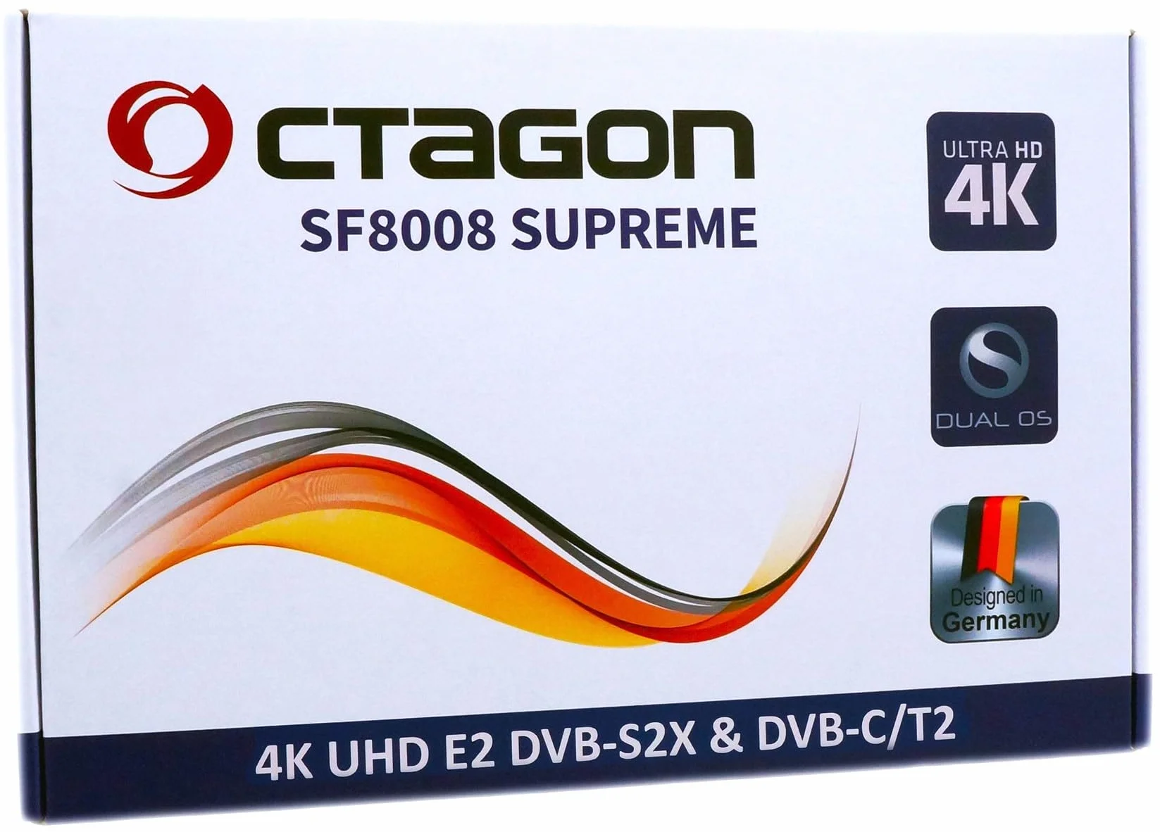 Octagon SF8008 UHD 4K Supreme Combo 500GB Disque Fixe Interne Récepteur Satellite DVB-T2 E2 Linux Define OS Enregistrement M.2 M Key Gigabit LAN Lecteur de Carte