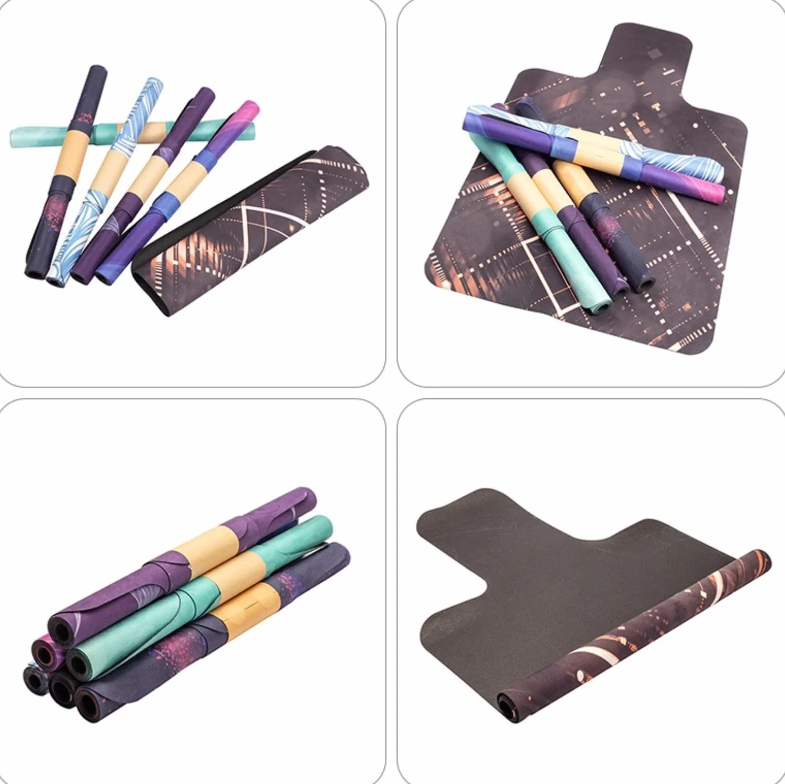 Tapis de réformateur Pilates antidérapant caoutchouc yoga gym pliable
