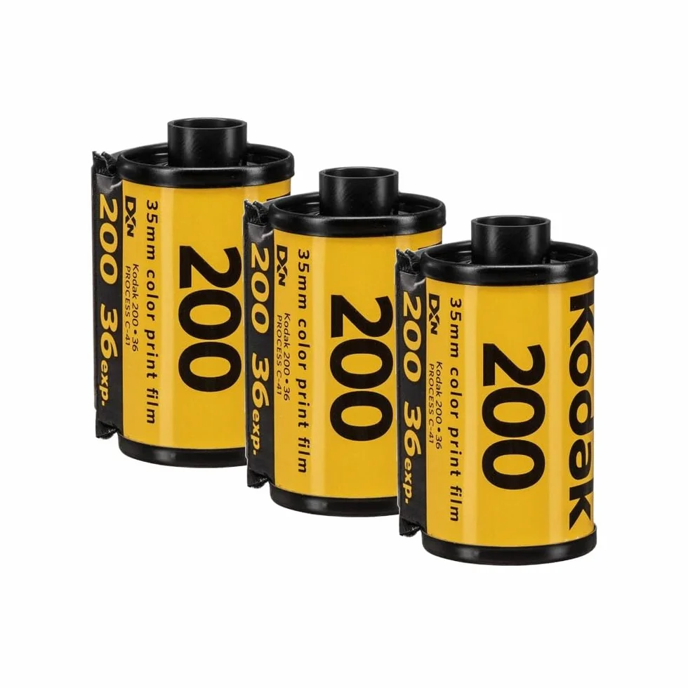 Kodak Pack 3 x Pellicule Kodak Gold Couleur 200 ISO - Format 135-35 mm - 36 Poses