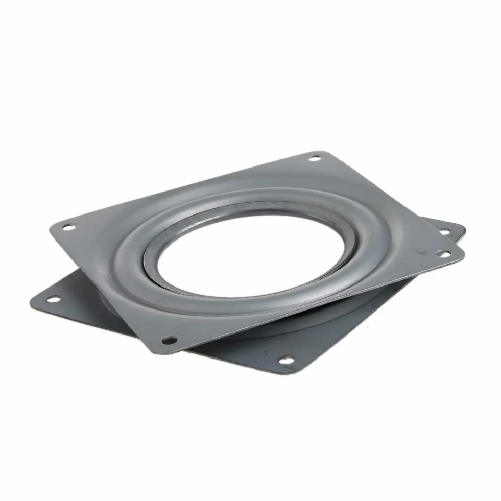 Plaque pivotante à roulement carré Outil de Bureau pour téléviseur avec Plateau tournant de 3"/ 4" / 6"Lazy Susan