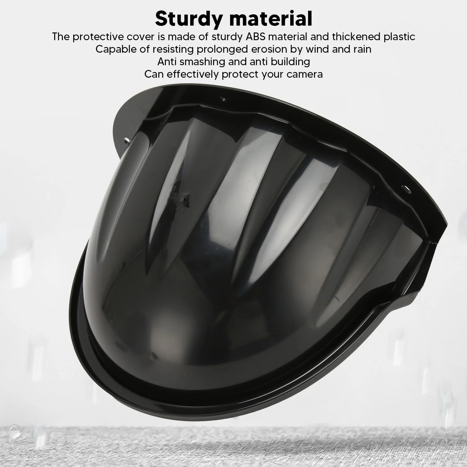 Caméra de sécurité Universelle, Protection Contre la Pluie, Pare- pour Caméra Extérieure (Noir)