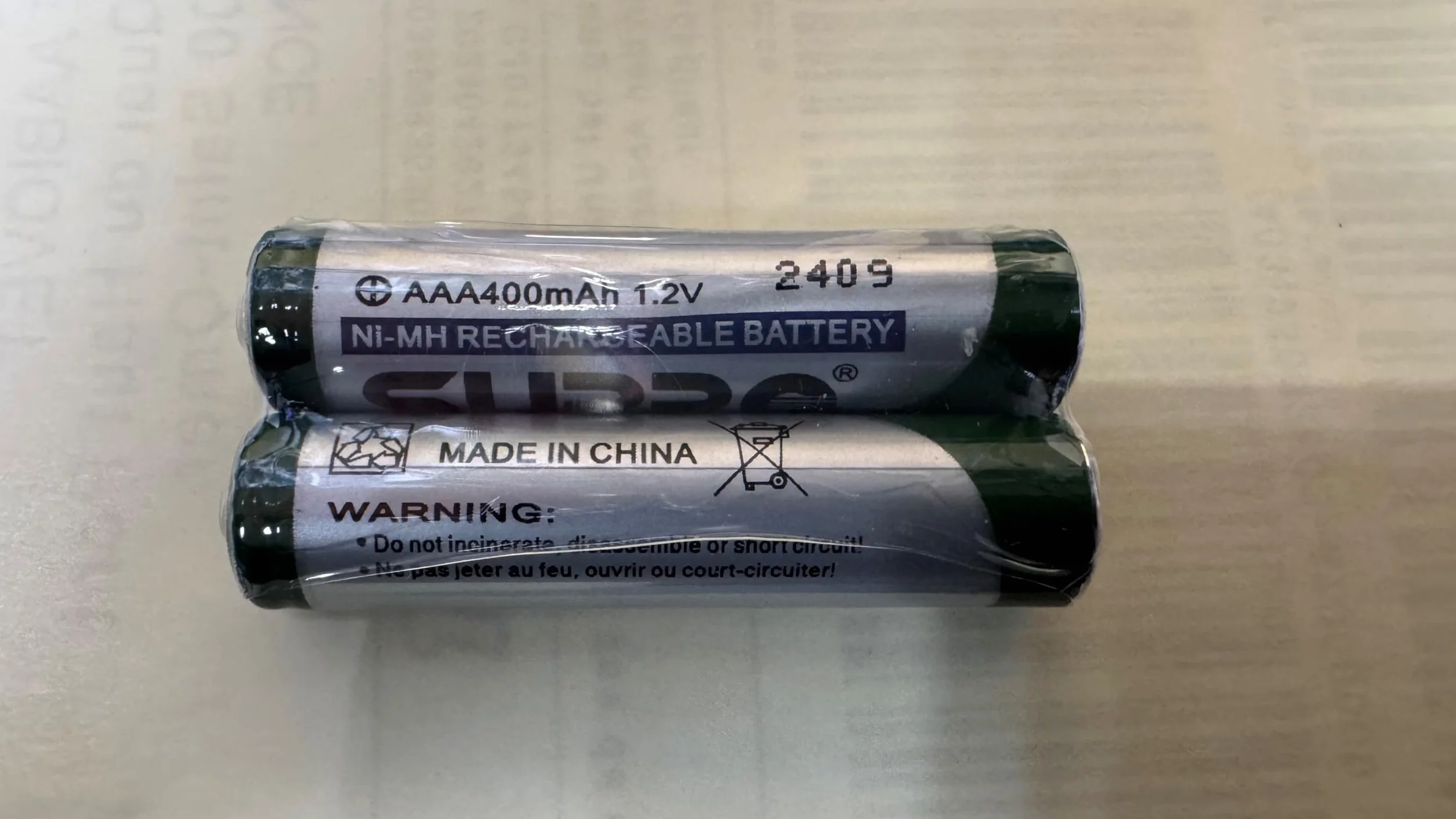 Lot de 2 batteries rechargeables Suppo GP 400 mAh pour Gigaset