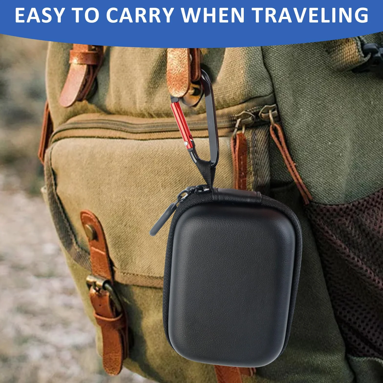 Hesupy Étui De Voyage Pour Dji Action 5 Pro/4/3, Sac De Protection Résistant Aux Chutes Noir