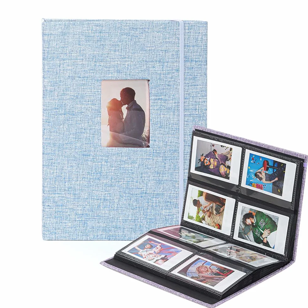 Mini album photo à 208 pochettes pour Fujifilm Instax Mini 13 12 11 9 8 40 99 90 Evo LiPlay 5 x 7,6 cm, album compatible avec les imprimantes Polaroid Snap/Z2300/SocialMatic Instant & Zip