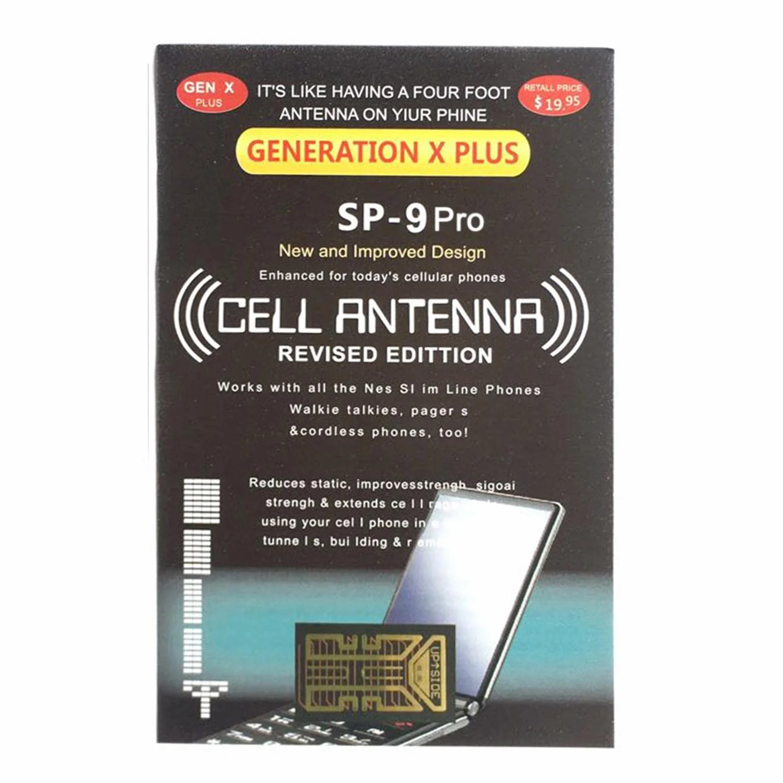 Autocollants Signal téléphone Portable,10 Autocollants -9Pro pour Signal téléphone Portable | Amplificateur d'antenne d'amélioration du Signal réseau