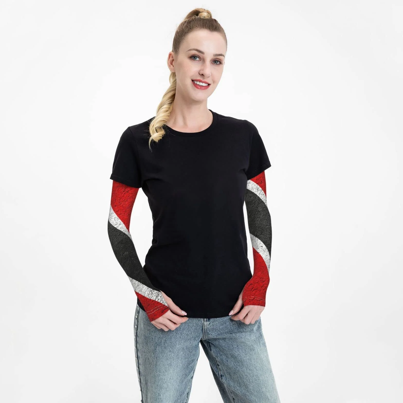 Trinidad And Tobago Flag Cooling Arm Sleeves Sports Tattoo Sleeve Covers
