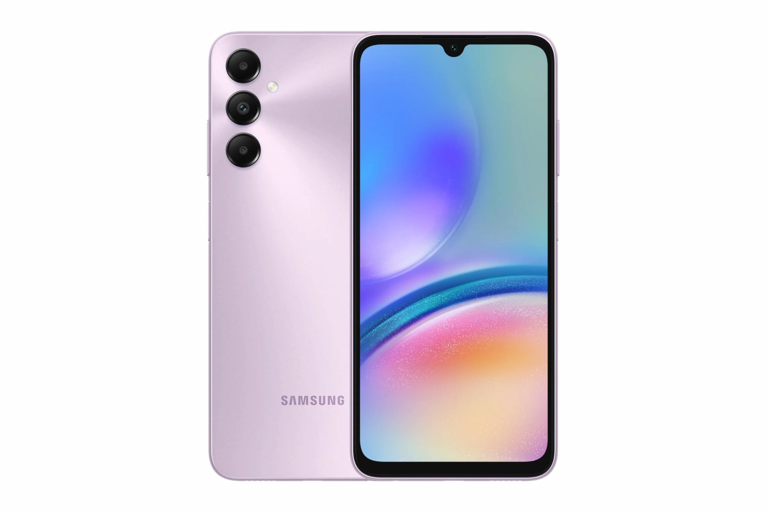 Samsung Galaxy A05s, Smartphone Android, téléphone portable double SIM, LTE, 4 Go de RAM, 128 Go de stockage, violet clair (version Émirats arabes unis)