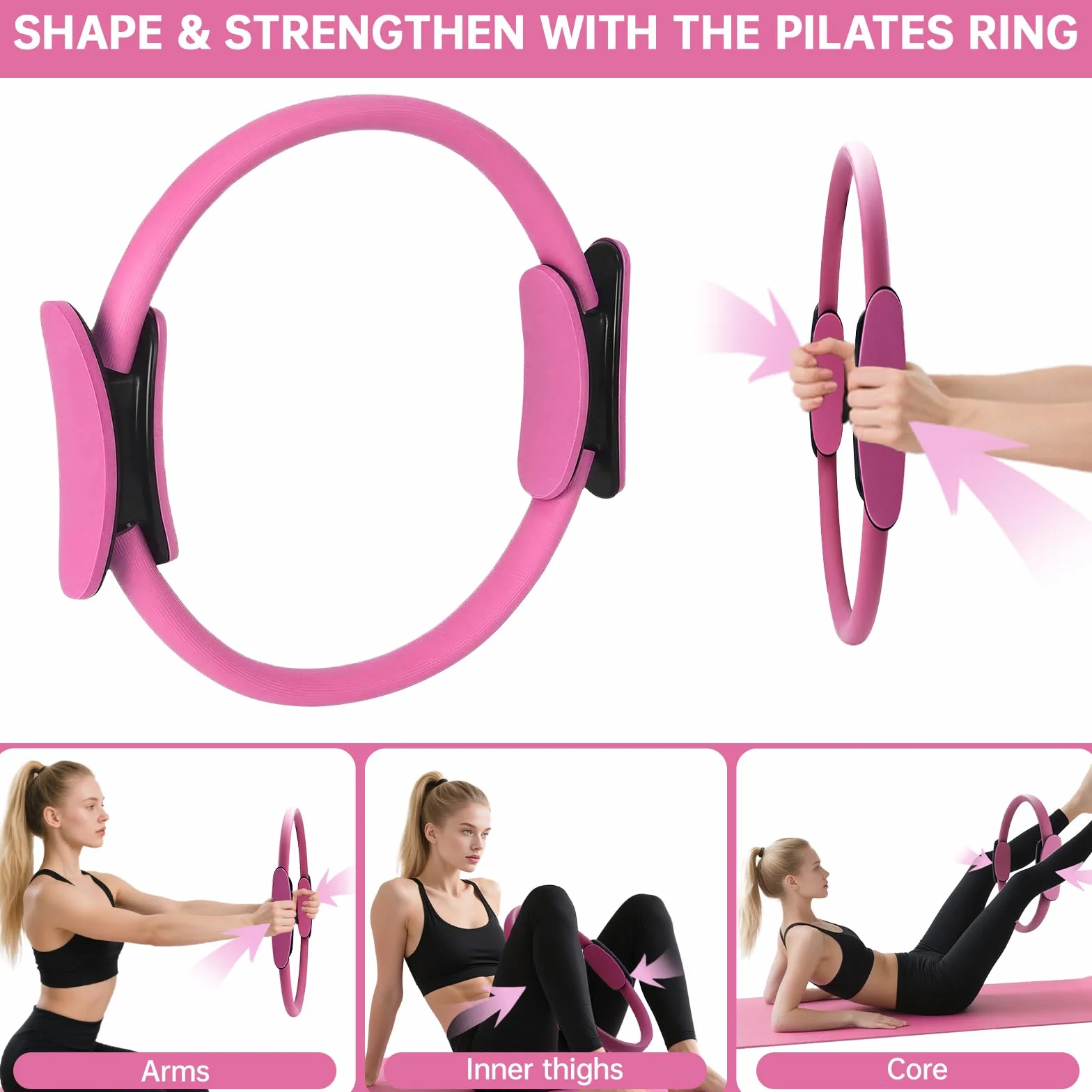 Pilates Ring Set 13 Pièces Cercle Magique Fitness Femmes