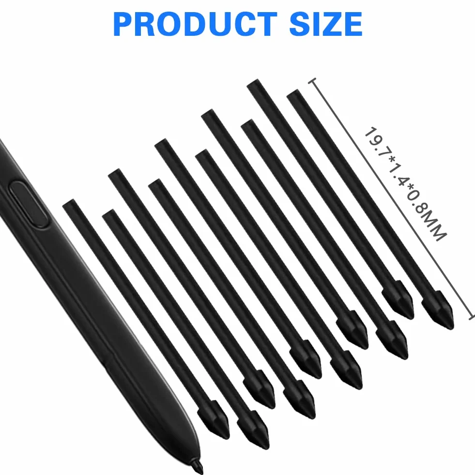 Flintronic Pointes de Stylet Tactile de Remplacement, Pointes de Remplacement avec Outil pour Samsung Galaxy S6/S6lite/S7/S7+/S7FE/S8/S8+/S8Ultra/S21Ultra/S22Ultra/S23Ultra/Note10/Note20, 10Pièces