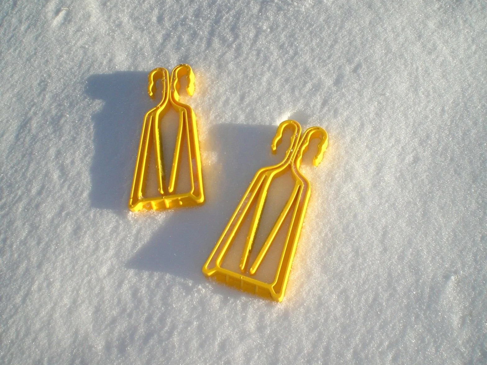 Porte-Skis et bâtons Jaune Paire Rapide Simple