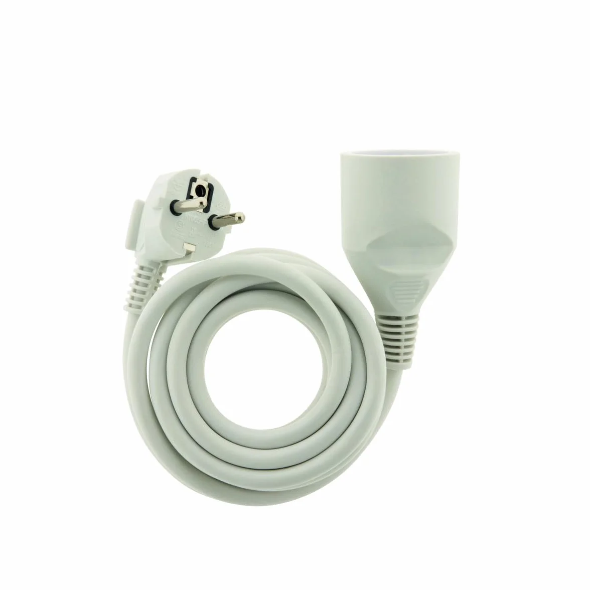 Zenitech - Prolongateur 16A 2P+T HO5VV-F 3G1,5mm² - Blanc 3m