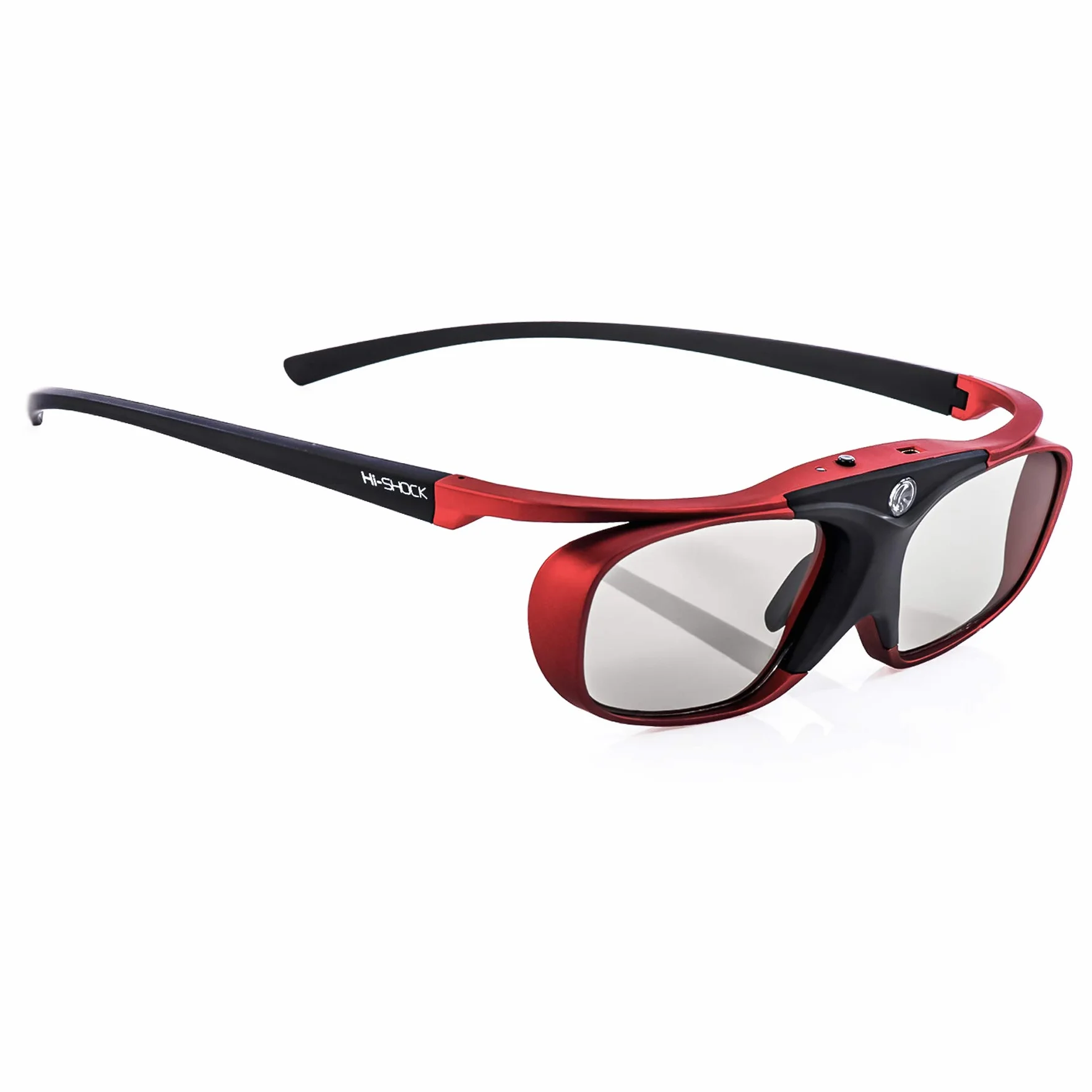 Hi-SHOCK RF Pro Scarlet Heaven Lunettes actives 3D pour vidéoprojecteurs 3D compatibles avec Sony, Epson, JVC - TDG-BT500A - TY-ER3D5ME / TY-ER3D6M - ELPGS03-120 Hz - rechargeables